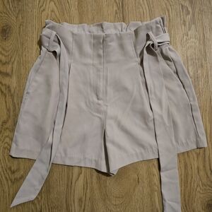 Dynamite Soft Beige High-Waist Women's Shorts